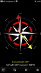 Compass showing sun azimuth